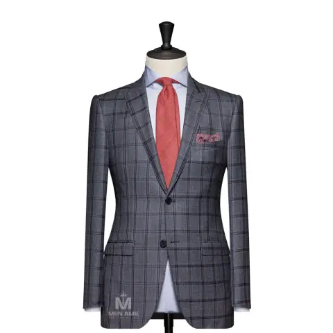 Vest đồng phục caro xanh — 624832