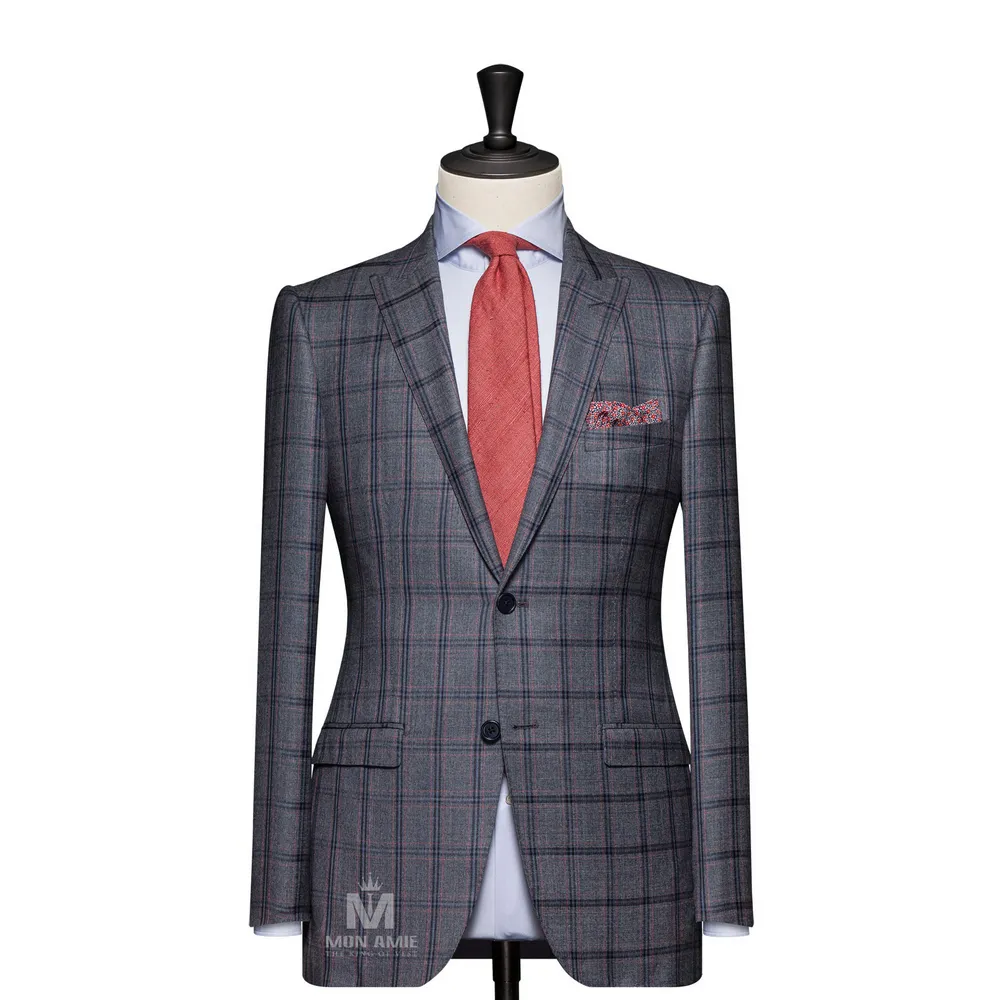 Vest đồng phục caro xanh — 1/3