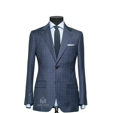 Vest đồng phục caro xanh — 71109-01