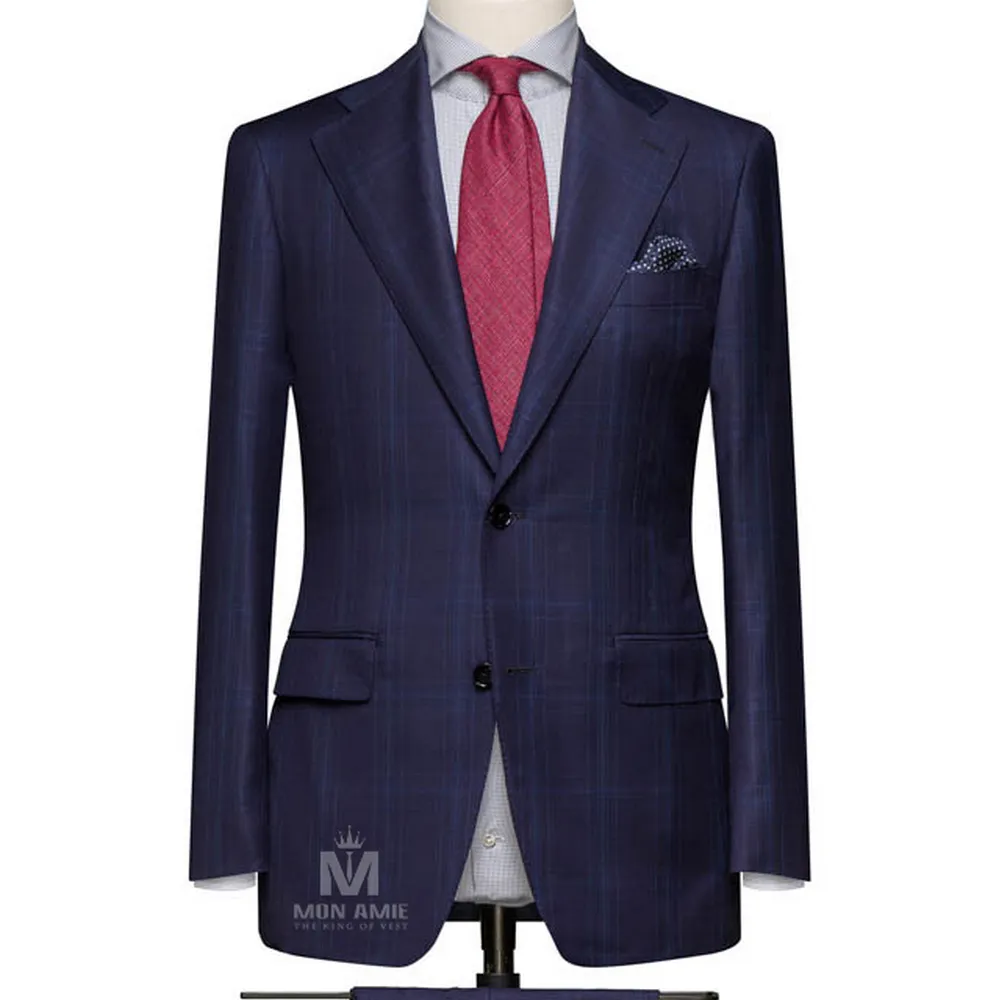 Vest đồng phục caro xanh — 1/3