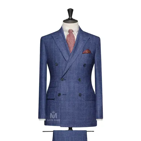 Vest đồng phục caro xanh — 71123-03