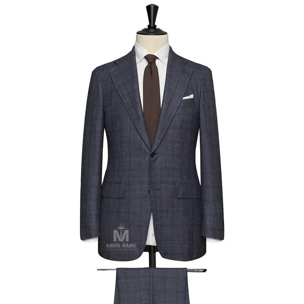 Vest đồng phục caro xanh — 1/2