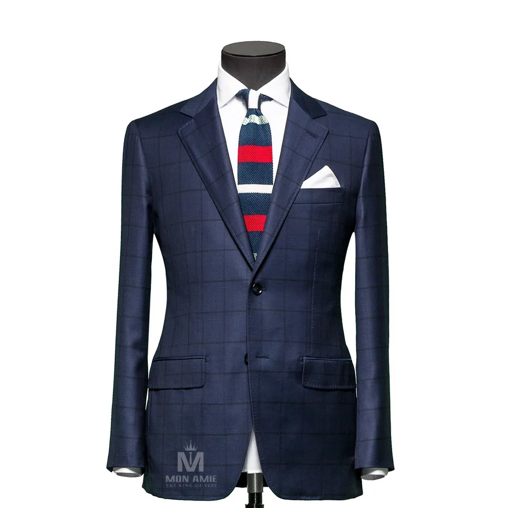 Vest đồng phục caro xanh — 1/3