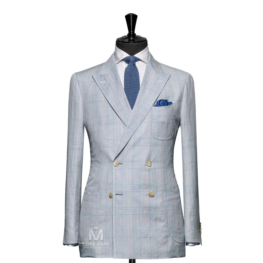Vest đồng phục caro xanh — 1/3