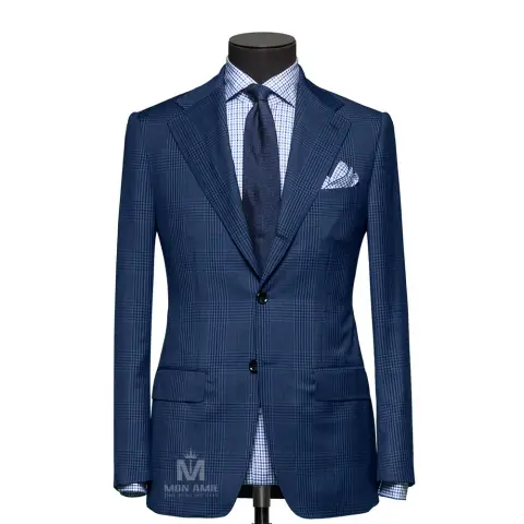 Vest đồng phục caro xanh — 789066