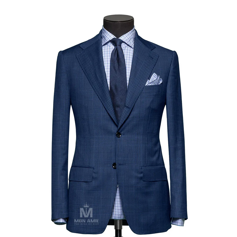 Vest đồng phục caro xanh — 1/3