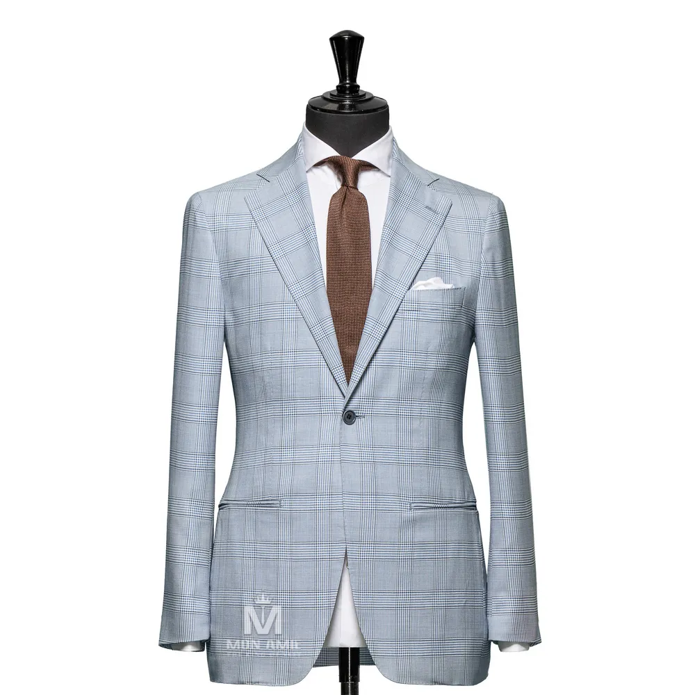 Vest đồng phục caro xanh — 1/3