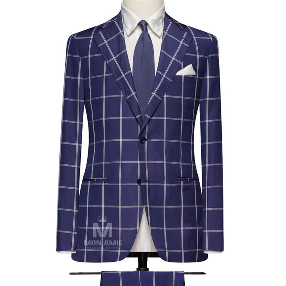 Vest đồng phục caro xanh — 1/3