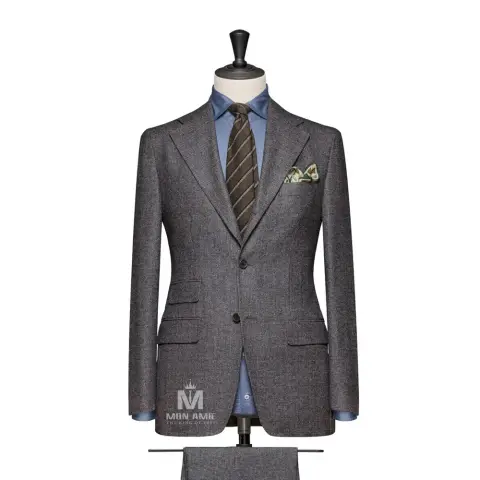 Vest đồng phục chấm bi xám — 71106-02