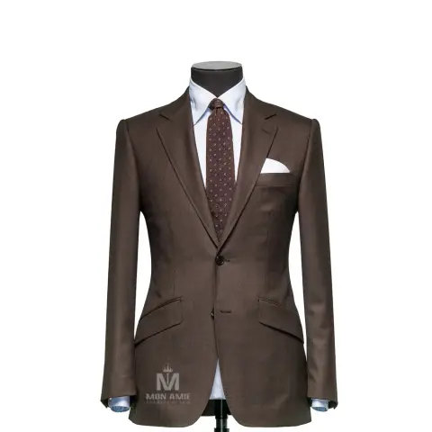 Vest đồng phục nâu trơn — 624760