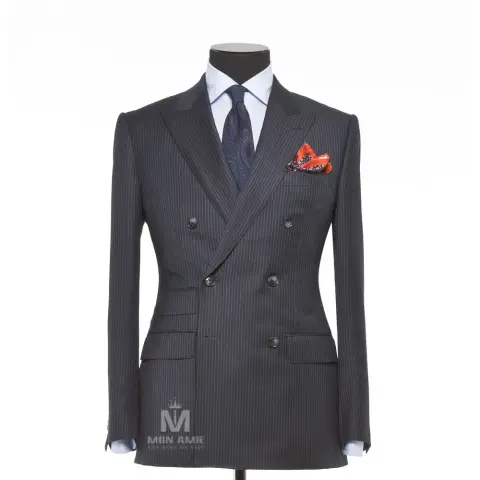Vest đồng phục sọc đen · 04