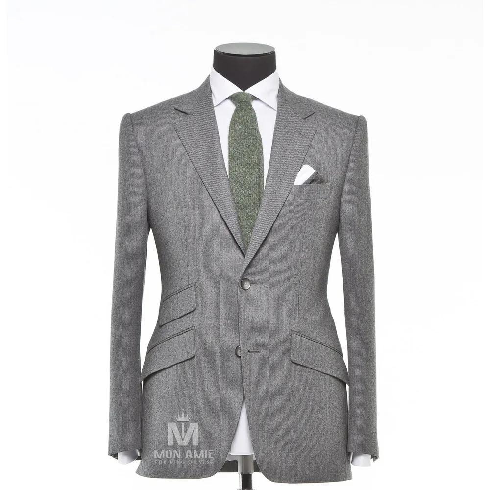 Vest đồng phục sọc xám — 1/3