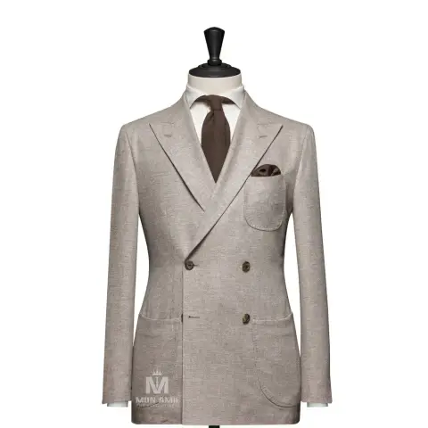 Suit vest đôi màu be sáng — 30999-08