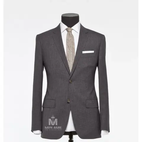 Vest đồng phục xám trơn — 523709