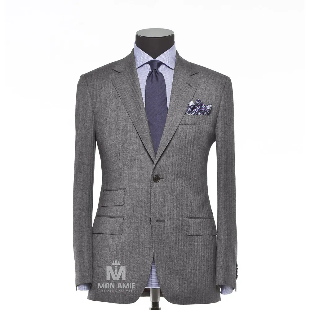 Vest đồng phục xám trơn — 1/3