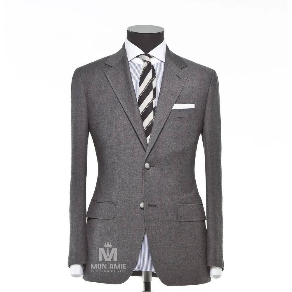 Vest đồng phục xám trơn — 1/3