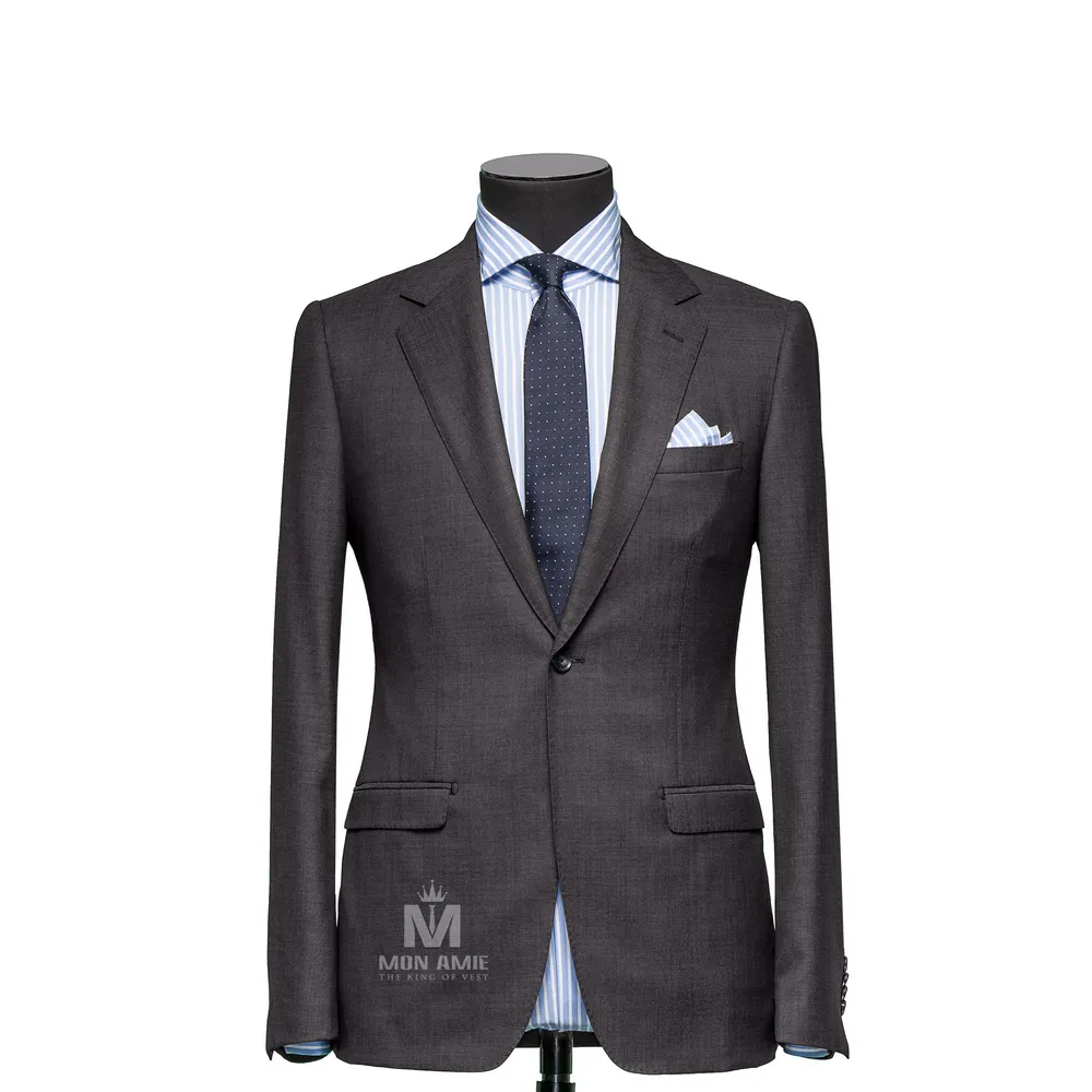 Vest đồng phục xám trơn — 1/3