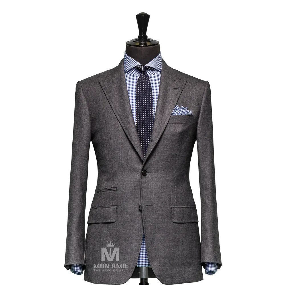 Vest đồng phục xám trơn — 1/3