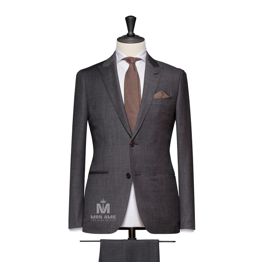 Vest đồng phục xám trơn — 1/2