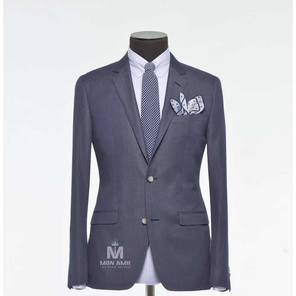 Vest đồng phục xanh navy trơn — 1/3