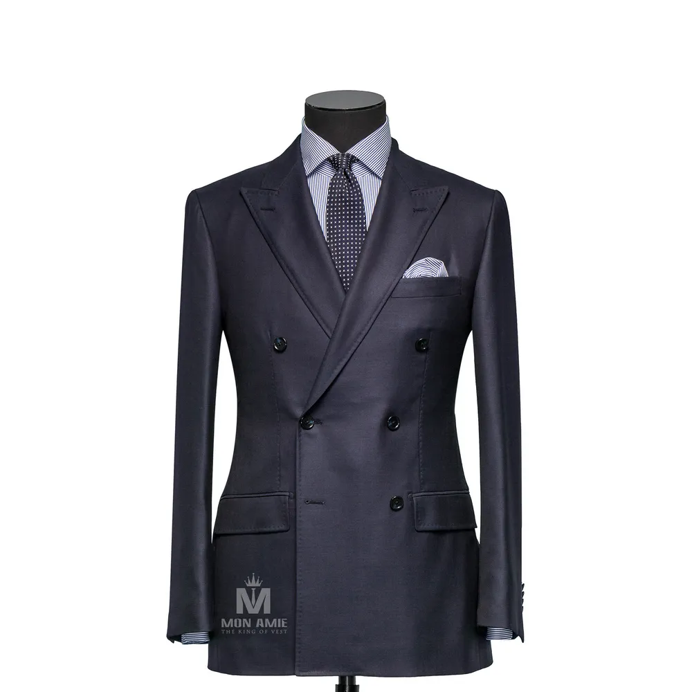 Vest đồng phục xanh navy trơn — 1/3